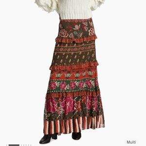 Farm Rio Ainika Floral Garden Multicolor skirt.